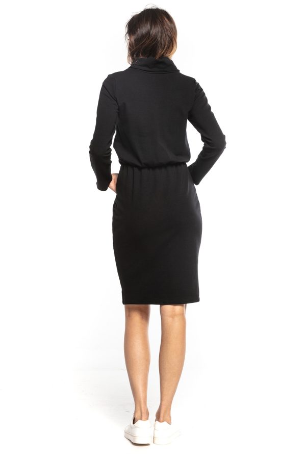 Black Daydress 4 in Cotton and Polyester