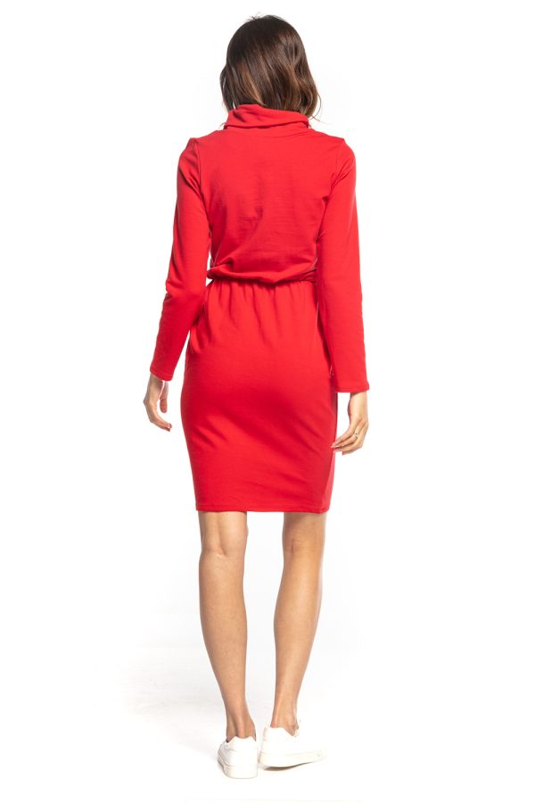 Red Daydress 5 in Cotton and Polyester