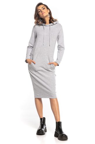 Grey Daydress in Day Dresses with Cotton and Polyester