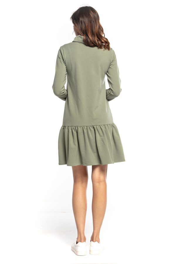 Green Daydress in Day Dresses with Cotton and Polyester