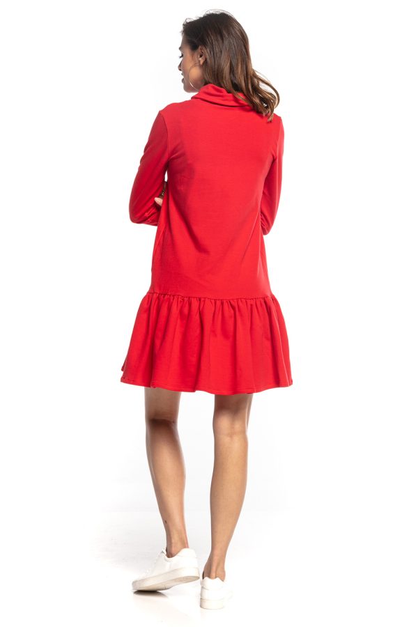 Red Daydress 8 in Cotton and Polyester