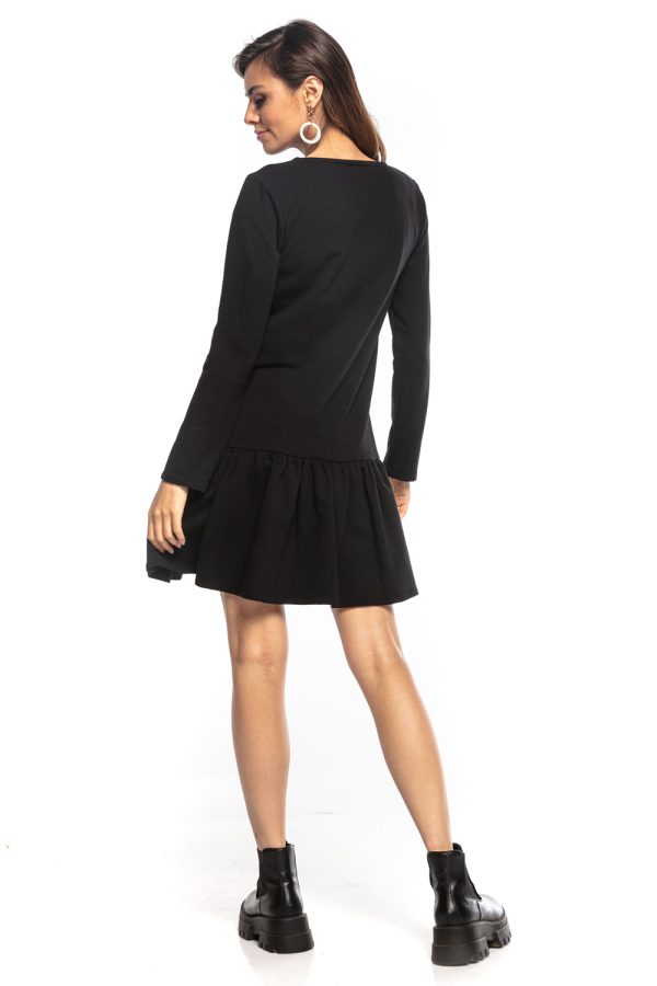 Black Daydress 7 in Cotton and Polyester