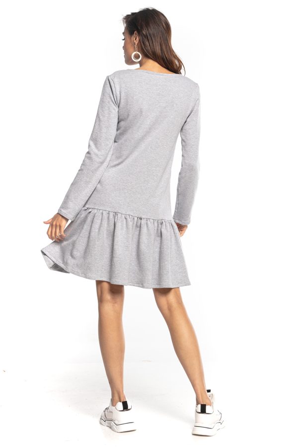 Grey Daydress 2 in Cotton and Polyester