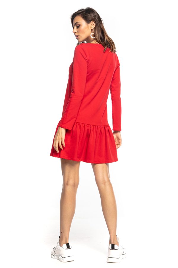 Red Daydress in Day Dresses with Cotton and Polyester