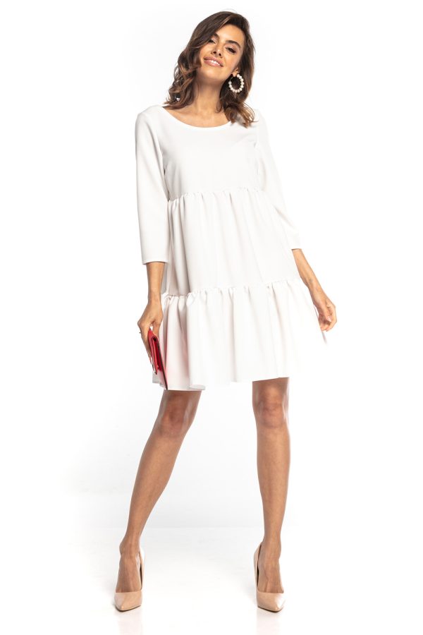 White Daydress 8 in Spandex and Polyester