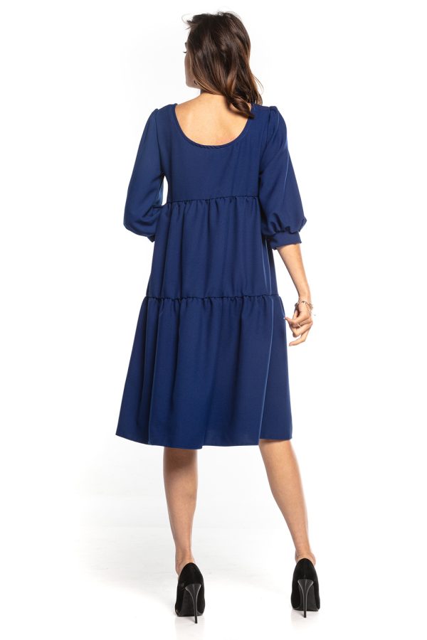 Navy Blue Daydress 2 in Spandex and Polyester