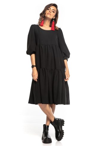 Black Daydress 6 in Spandex and Polyester