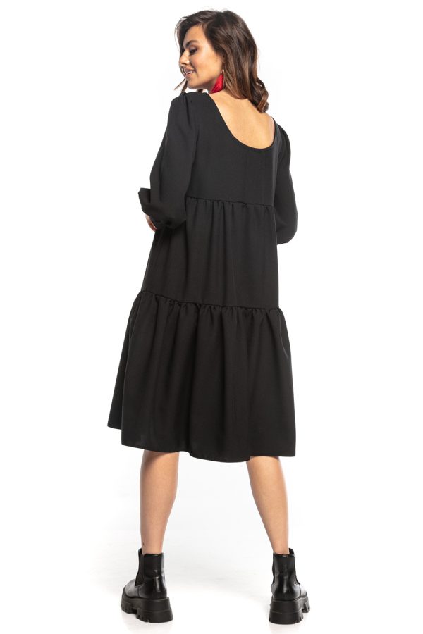 Black Daydress 6 in Spandex and Polyester