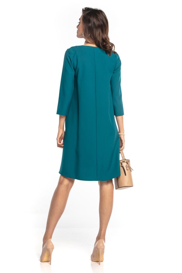 Green Daydress in Day Dresses with Spandex and Polyester