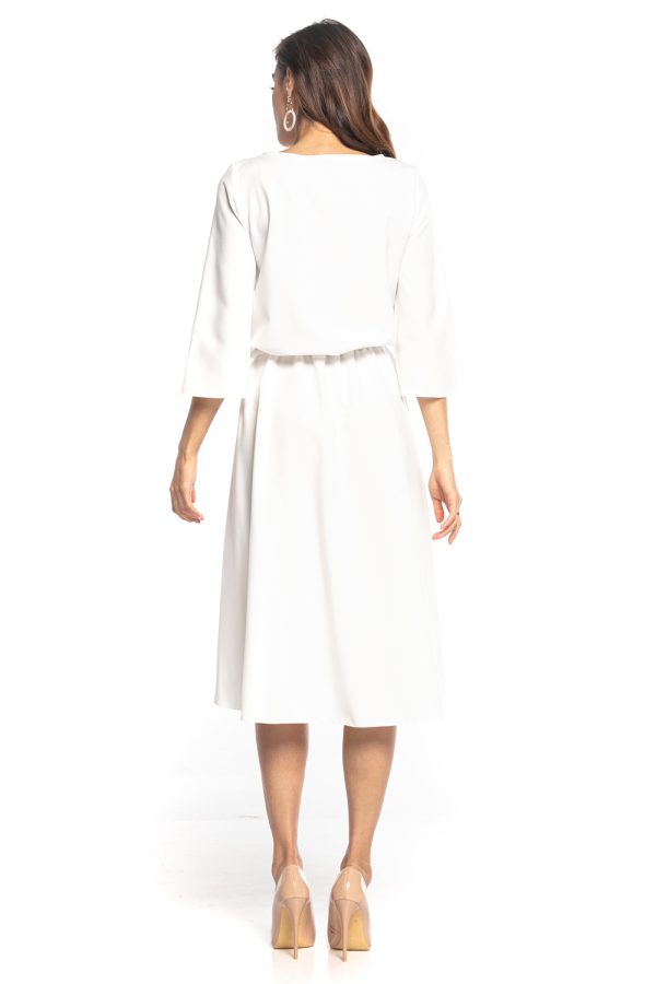White Daydress 7 in Spandex and Polyester