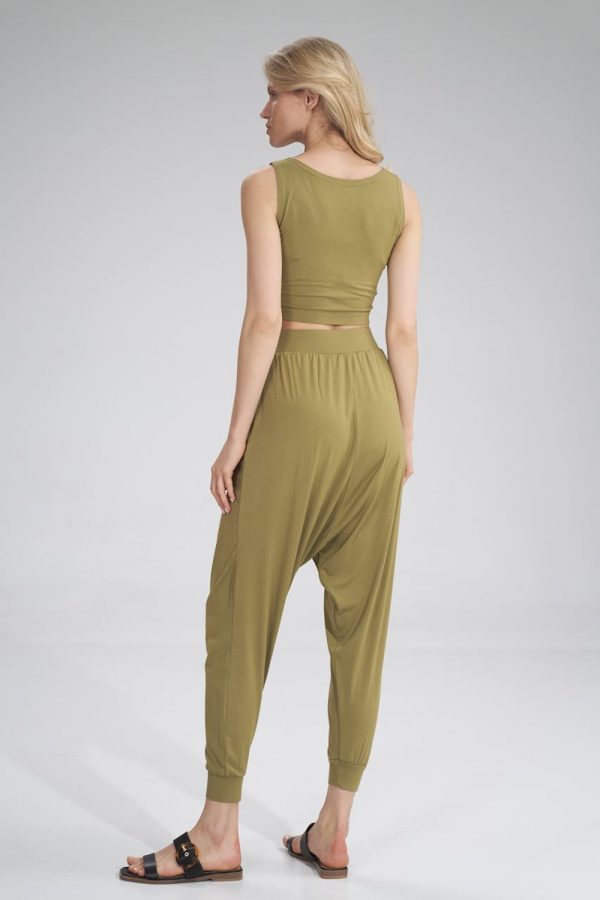 Green Top in Undershirts / Tops with Spandex and Viscose