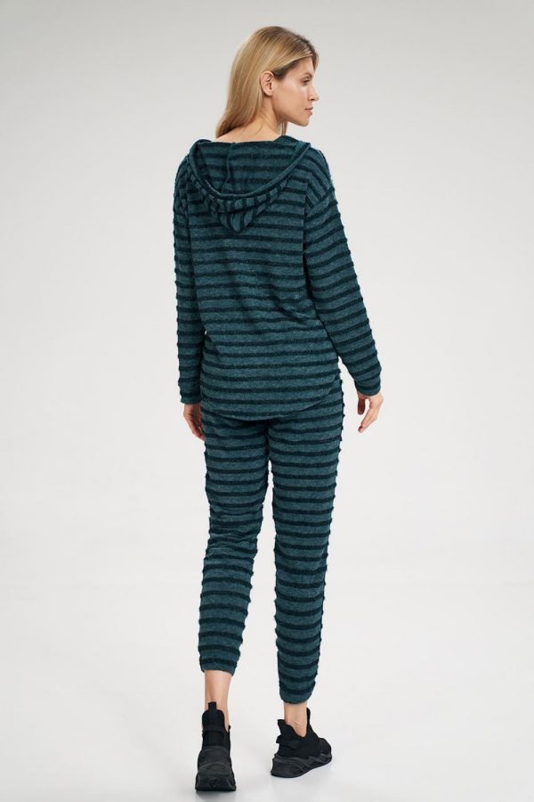 Green Tracksuit Trousers in Women`s Tracksuit Bottoms, Sports Pants with Spandex, Polyester and Viscose