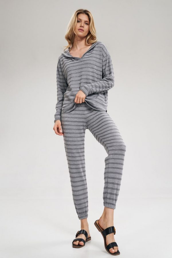 Grey Tracksuit Trousers in Women`s Tracksuit Bottoms, Sports Pants with Spandex, Polyester and Viscose