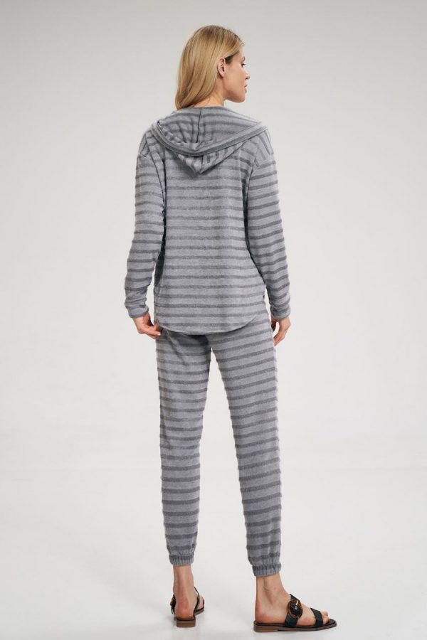 Grey Tracksuit Trousers in Women`s Tracksuit Bottoms, Sports Pants with Spandex, Polyester and Viscose