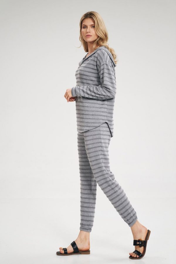 Grey Tracksuit Trousers in Women`s Tracksuit Bottoms, Sports Pants with Spandex, Polyester and Viscose