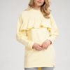 Yellow Tunic in Women`s Blouses, Tunics with Cotton and Spandex