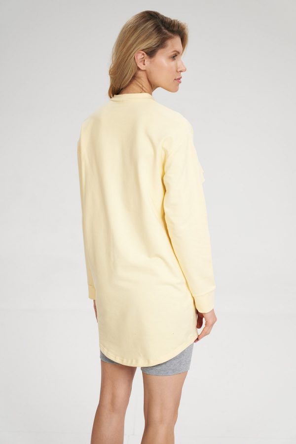 Yellow Tunic in Women`s Blouses, Tunics with Cotton and Spandex