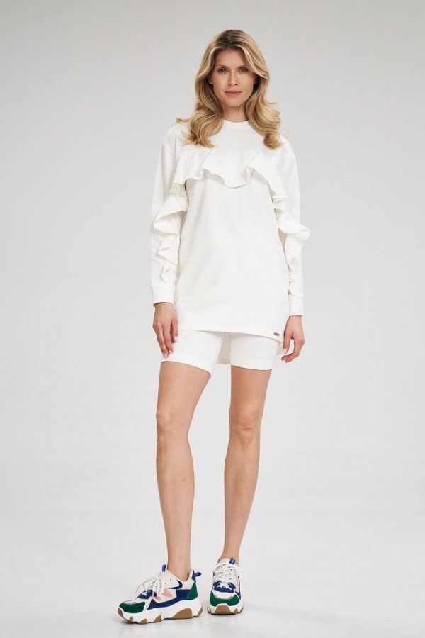 Beige Tunic in Women`s Blouses, Tunics with Cotton and Spandex