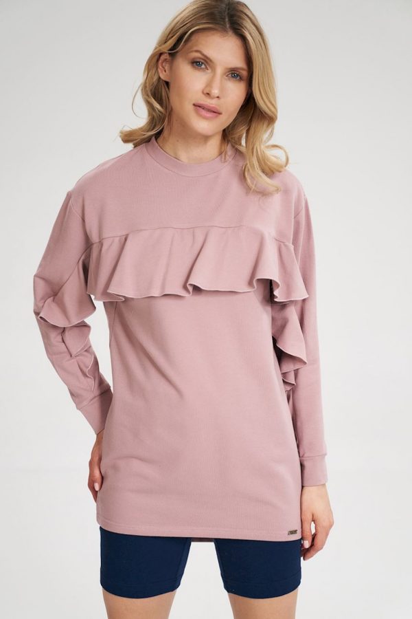 Pink Tunic in Women`s Blouses, Tunics with Cotton and Spandex