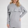 Grey Tunic in Women`s Blouses, Tunics with Cotton and Spandex