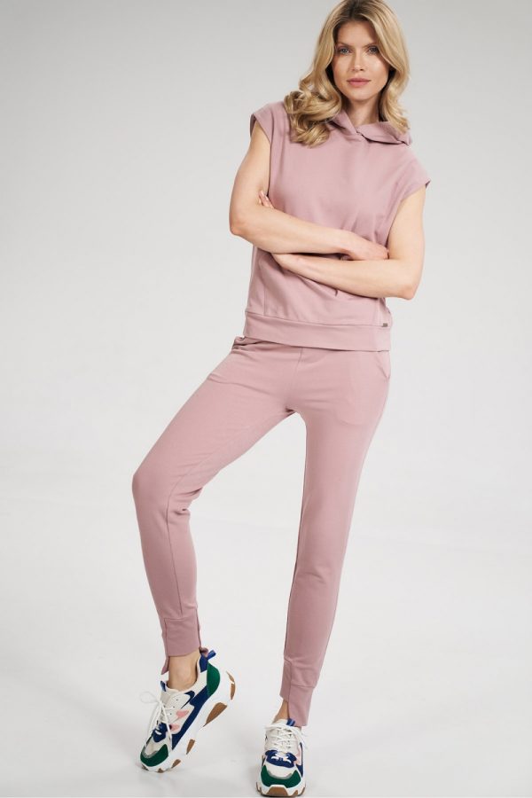 pink Tracksuit trousers model 162368 Figl