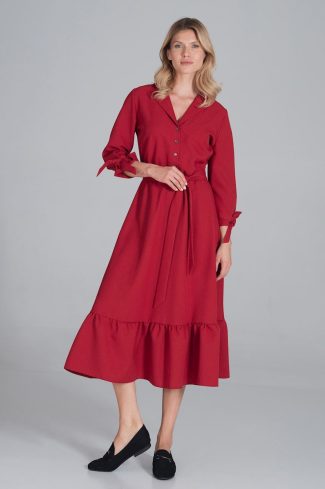 red Daydress model 162372 Figl
