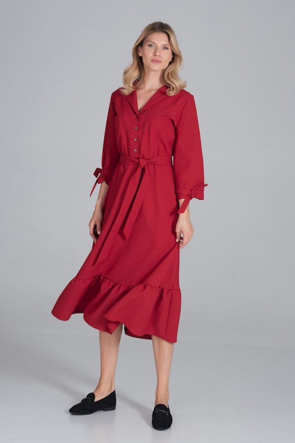 red Daydress model 162372 Figl