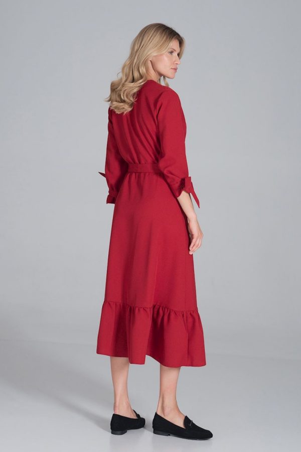 red Daydress model 162372 Figl
