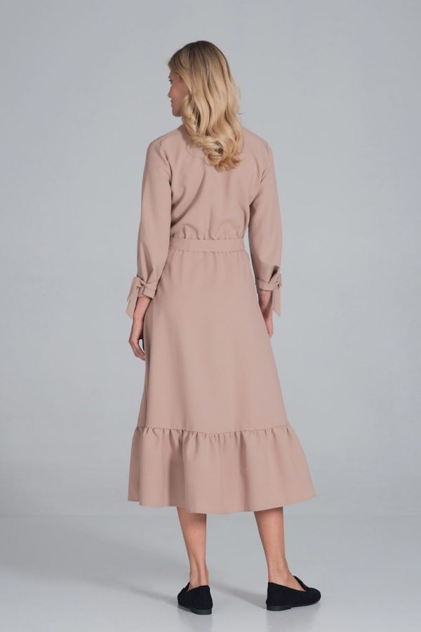 beige Daydress model 162373 Figl