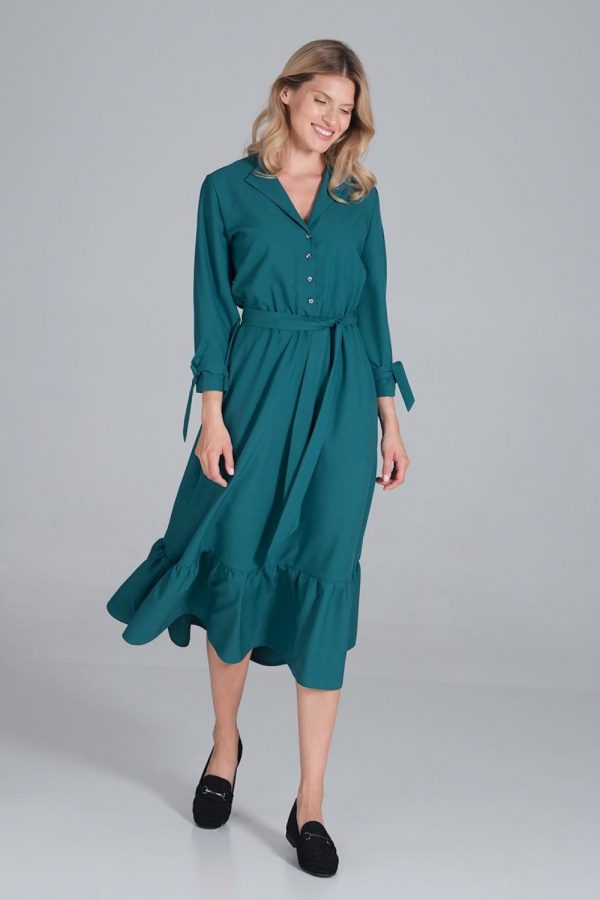 green Daydress model 162374 Figl
