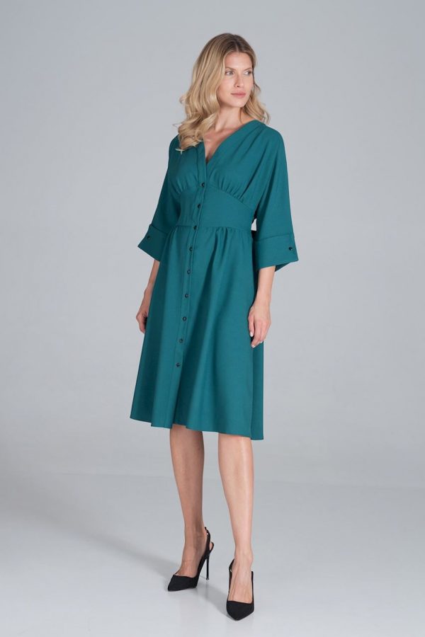 green Daydress model 162385 Figl