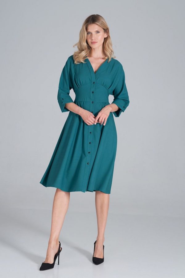 green Daydress model 162385 Figl