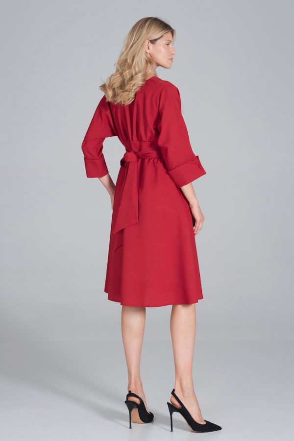 red Daydress model 162386 Figl