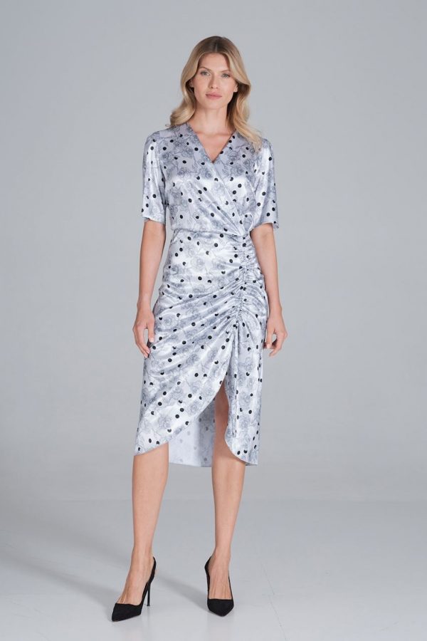 Grey Cocktail Dress in Formal Dresses, Cocktail Dresses with Polyester