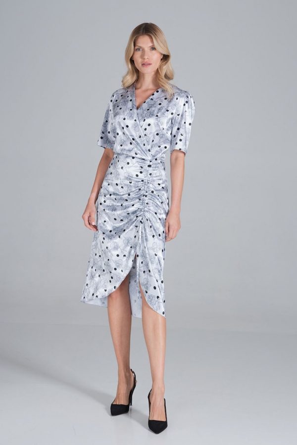 Grey Cocktail Dress in Formal Dresses, Cocktail Dresses with Polyester