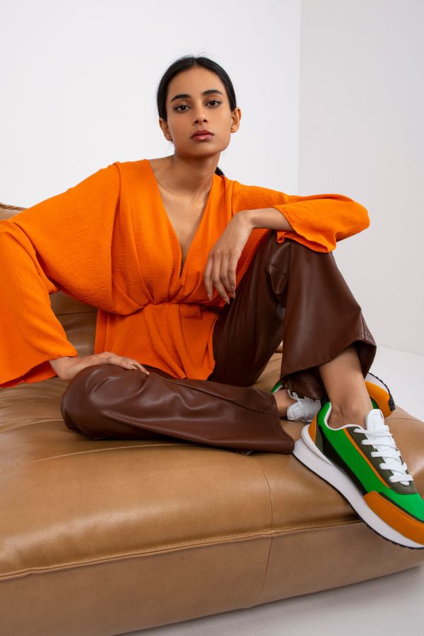 orange Blouse model 162547 Italy Moda