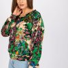 Green Blouse in Women`s Blouses, Tunics with Spandex and Polyester