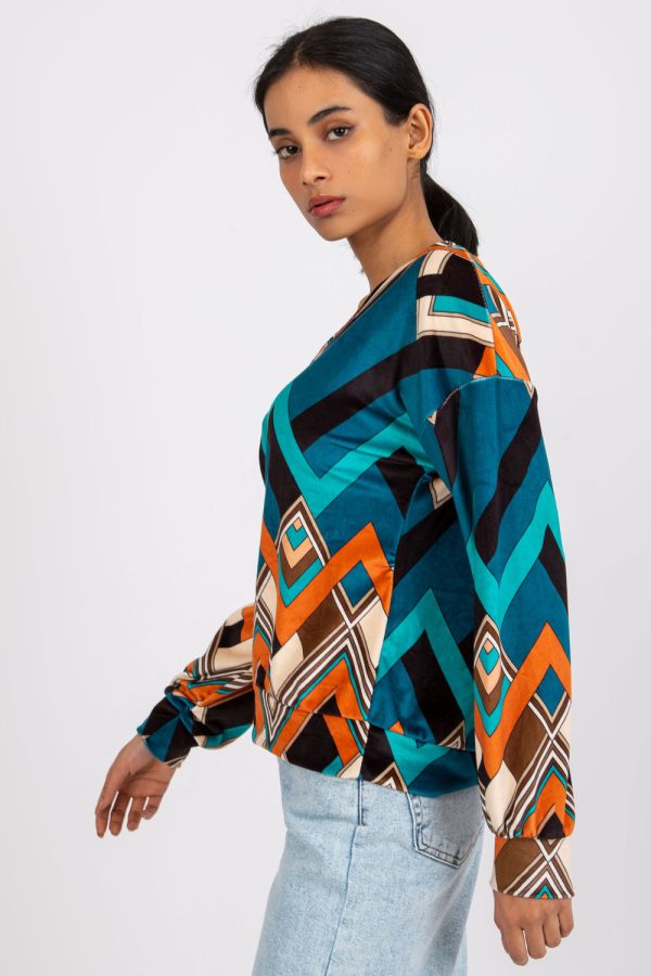 Green Blouse in Women`s Blouses, Tunics with Spandex and Polyester