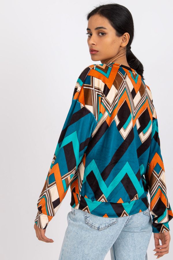Green Blouse in Women`s Blouses, Tunics with Spandex and Polyester