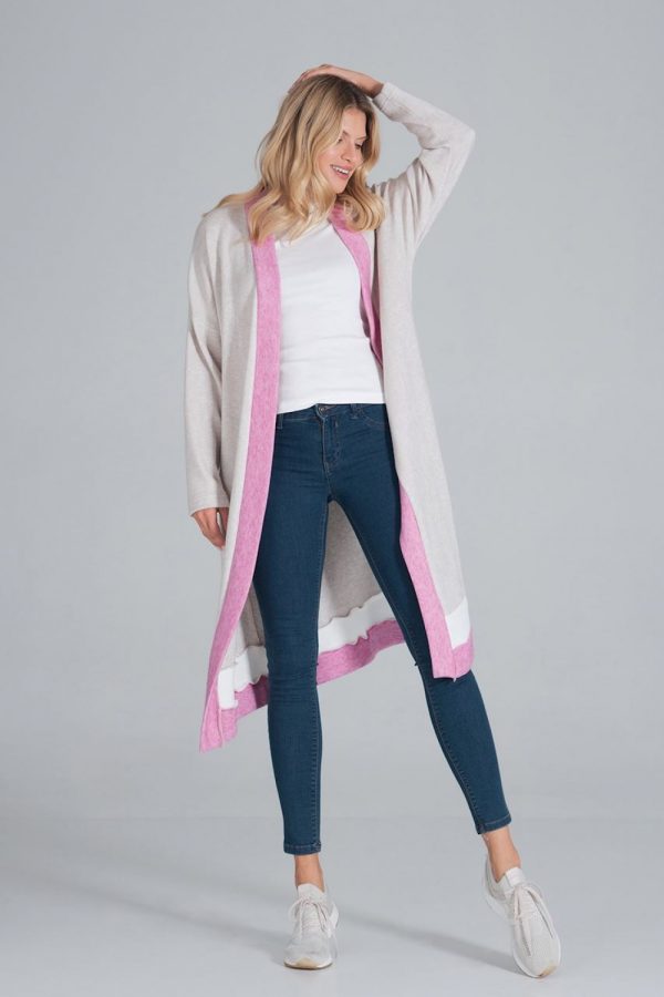 Multicolor Cardigan in Cardigans For Women, Ponchos with Spandex, Nylon and Polyester