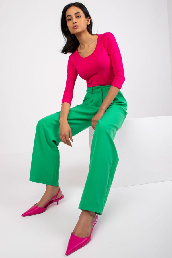 Pink Blouse in Women`s Blouses, Tunics with Cotton and Spandex
