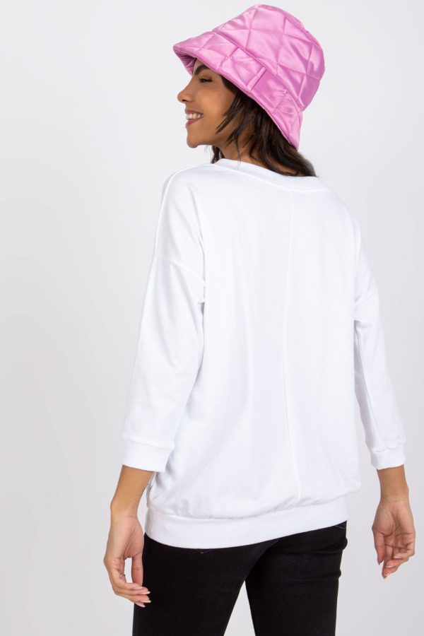 White Blouse in Women`s Blouses, Tunics with Cotton and Spandex