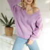 929716 Violet Jumper in Sweaters, Pullovers, Jumpers, Turtlenecks, Boleros, Shrugs with Acrylic, Polyamide, Polyester and Wool