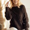 Brown Jumper in Sweaters, Pullovers, Jumpers, Turtlenecks, Boleros, Shrugs with Acrylic and Nylon