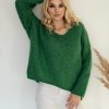 929724 Green Jumper in Sweaters, Pullovers, Jumpers, Turtlenecks, Boleros, Shrugs with Acrylic, Polyamide, Polyester and Wool