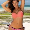 Pink Swimsuit Two Piece in Two-Piece Swimsuits, Tops, Swimsuit Bottoms with Spandex and Polyamide