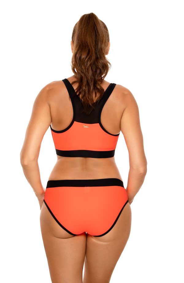 Orange Swimsuit Two Piece in Two-Piece Swimsuits, Tops, Swimsuit Bottoms with Spandex and Polyamide