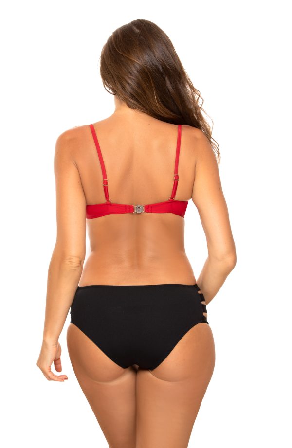 Red Swimsuit Two Piece in Two-Piece Swimsuits, Tops, Swimsuit Bottoms with Spandex and Polyamide