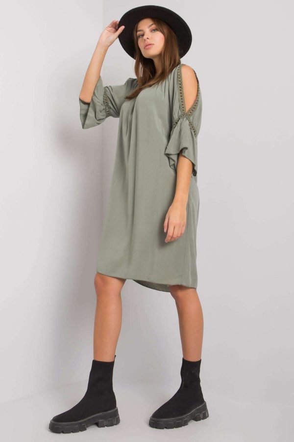 Green Daydress in Day Dresses with Viscose