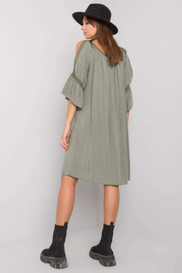 Green Daydress in Day Dresses with Viscose